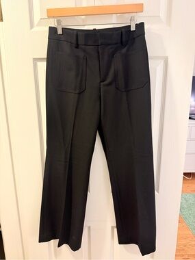 Madewell black high rise boot cut trouser in PETITE